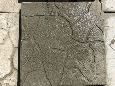 Лот: 9574164. Фото: 1. Тротуарная плитка 30х30х3 см серая... Блоки, кирпич, брусчатка