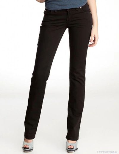 Лот: 11982133. Фото: 1. джинсы черные классические женские... Джинсы