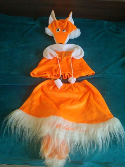 Лот: 19565186. Фото: 1. Костюм лисы для девочки 3-7 лет. Детские карнавальные, праздничные костюмы