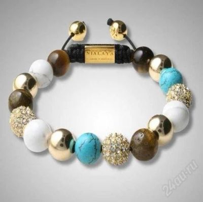 Лот: 2811014. Фото: 1. Shamballa Nialaya Hollywood (бирюза... Браслеты