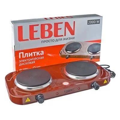 Лот: 7064873. Фото: 1. Плитка электр. LEBEN двухконфорочная... Кухонная