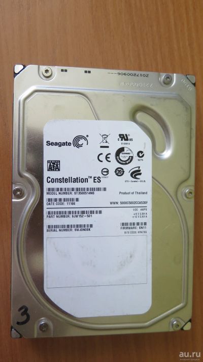 Лот: 17862812. Фото: 1. Жесткий диск Seagate Constellation... Жёсткие диски