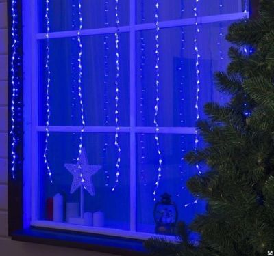 Лот: 16903347. Фото: 1. Гирлянда "Водопад", 2х1.5 м LED-400-220V... Гирлянды, шарики, новогодние аксессуары