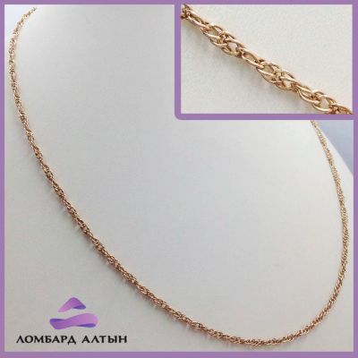 Лот: 8184463. Фото: 1. Золотая цепь 585 пробы. Вес 5... Цепочки