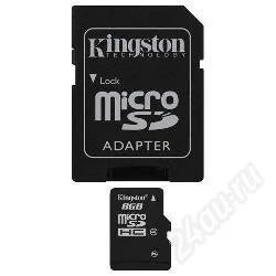 Лот: 795196. Фото: 1. MicroSD(TransFlash) 8Gb Kingston... Карты памяти