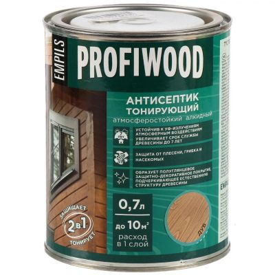 Лот: 25355220. Фото: 1. Антисептик Profiwood, для дерева... Краски, лаки, растворитель