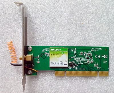 Лот: 9719595. Фото: 1. TPLink WiFi PCI Adapter TL-WN751ND... Платы расширения, контроллеры, доп. порты