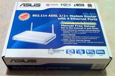 Лот: 1385514. Фото: 1. wi-fi asus dsl-n11 новый!!! оч... WiFi, Bluetooth адаптеры