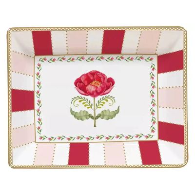 Лот: 25243413. Фото: 1. Тарелка пирожковая Easy Life Flowery. Тарелки, блюда, салатники