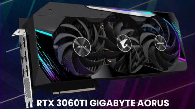 Лот: 17215564. Фото: 1. Rtx 3060 Ti AORUS Master 8G в... Видеокарты