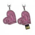 Лот: 14290851. Фото: 1. Флэш-диск 8GB Usb2.0 Сердце розовое... USB-флеш карты