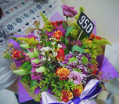Лот: 7542537. Фото: 1. Сборный букет. Цветы на Щорса... Свежие цветы
