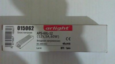 Лот: 7556499. Фото: 1. Блок питания Arlight APS-60L-12... Другое (радиодетали  (электронные компоненты))