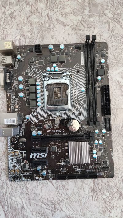 Лот: 18932090. Фото: 1. Материнская плата msi h110m pro-d. Материнские платы