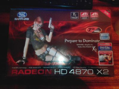 Лот: 6599278. Фото: 1. Radeon HD4870 Х2 2G GDDR5. Видеокарты