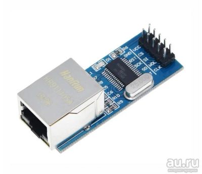 Лот: 18210668. Фото: 1. Ethernet shield на ENC28J60 для... Микроконтроллеры