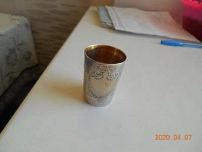 Лот: 15798992. Фото: 1. серебрянная рюмка 785 проба -... Рюмки, стопки