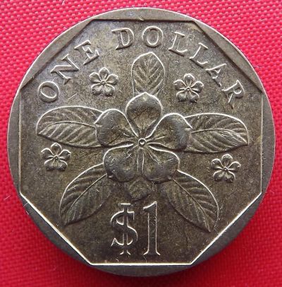 Лот: 1588649. Фото: 1. (№701/LK) 1 доллар 1990 (Сингапур... Азия
