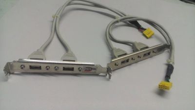 Лот: 7658003. Фото: 1. Планка USB с подключением на мат... Платы расширения, контроллеры, доп. порты