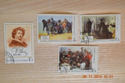 Лот: 4713944. Фото: 1. Марки СССР 1969г. 125-летие со... Марки