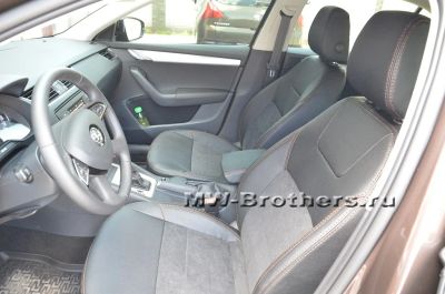 Лот: 3368954. Фото: 1. Чехлы на Skoda Octavia A7 ambient... Чехлы, коврики, оплетки руля