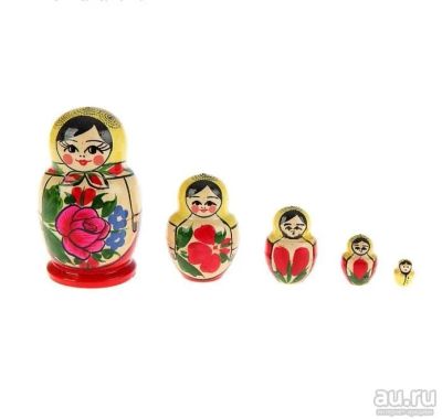Лот: 9889331. Фото: 1. Матрешка 5 кукол, семеновская... Фигурки, статуэтки