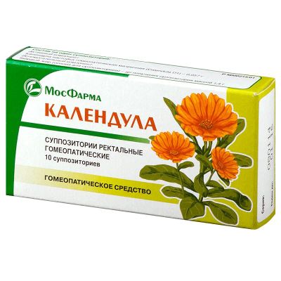 Лот: 23719381. Фото: 1. Календула суппозитории гомеопатические... Лекарства