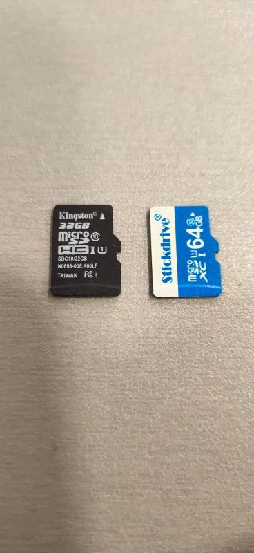 Лот: 18957143. Фото: 1. Две карты памяти microSd 32gb... Карты памяти