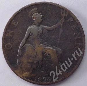 Лот: 233885. Фото: 1. Великобритания. 1 пенни 1896г... Великобритания и острова