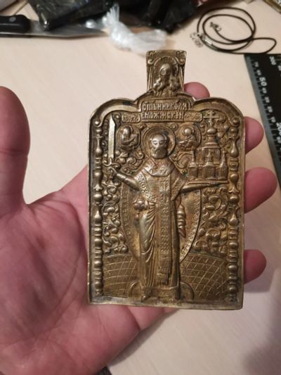 Лот: 17075391. Фото: 1. Никола Можайский 18 век, редкость. Иконы