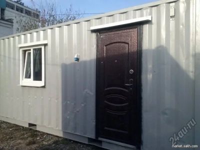 Лот: 5712532. Фото: 1. Вагончик бытовка из контейнера. Павильоны, ларьки