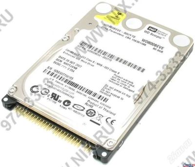 Лот: 1775981. Фото: 1. Жёсткий диск для ноутбука 80 Gb... Жёсткие диски (HDD)