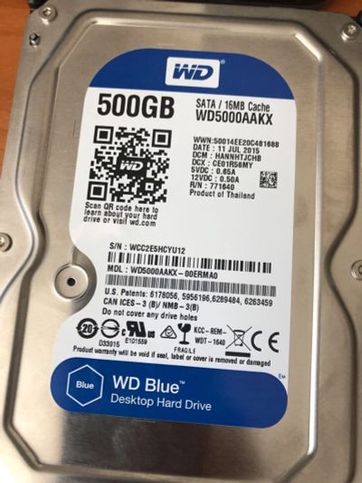 Лот: 16800890. Фото: 1. Два диска по 500ГБ. Жёсткие диски (HDD)