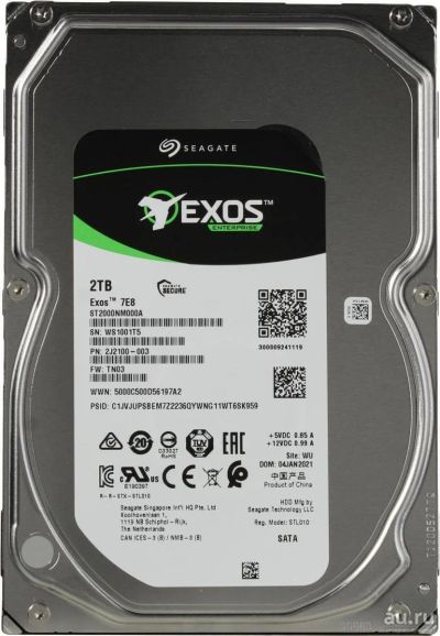 Лот: 18110760. Фото: 1. 3.5" 2Tb Seagate ST2000NM000A. Жёсткие диски (HDD)