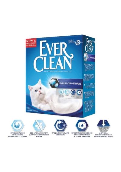 Лот: 4847056. Фото: 1. Наполнитель комкующийся Ever Clean... Миски, лотки, наполнители