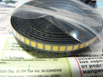 Лот: 12806260. Фото: 1. Светодиод SMD 2835 тёплый белый... Светодиоды
