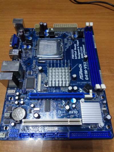 Лот: 18454718. Фото: 1. Материнская плата ASRock G41m-vs3... Материнские платы