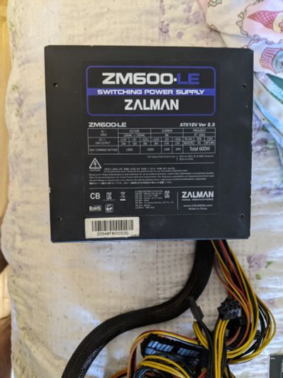 Лот: 20354620. Фото: 1. Блок питания zalman zm600-le... Корпуса, блоки питания