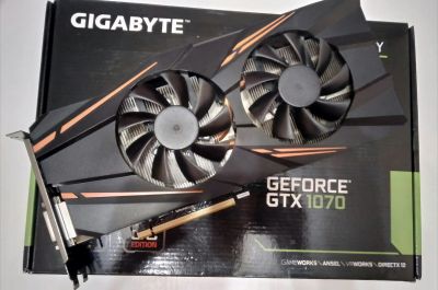 Лот: 19460335. Фото: 1. Видеокарта GeForce GTX 1070 8GB... Видеокарты