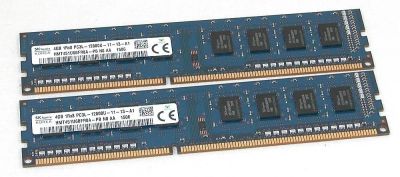 Лот: 11436998. Фото: 1. 8Gb (2x4Gb) DDR3 Hynix 1600 MHz... Оперативная память