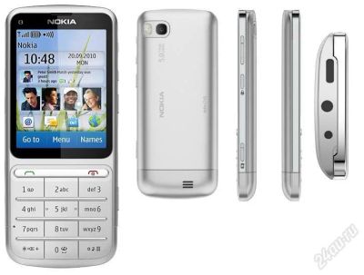 Лот: 2265662. Фото: 1. nokia c3-01 Silver состояние 5... Кнопочные мобильные телефоны