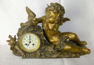 Лот: 18618762. Фото: 1. Красивейшие каминные часы. Amour... Предметы интерьера и быта