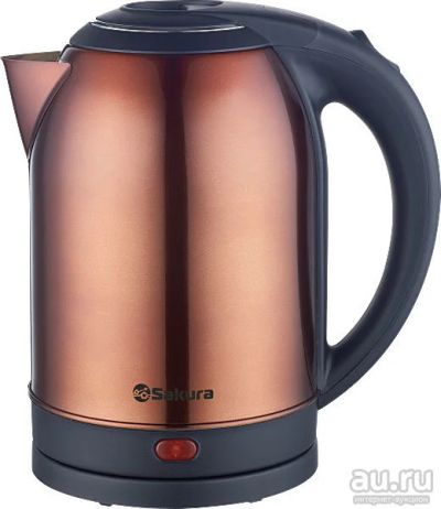 Лот: 9743303. Фото: 1. чайник электрический Sakura SA-2121BR. Чайники, кофемашины, кулеры