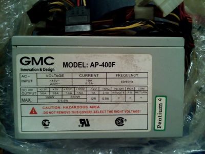 Лот: 5469625. Фото: 1. Блок питания GMC 400W AP-400F. Корпуса, блоки питания