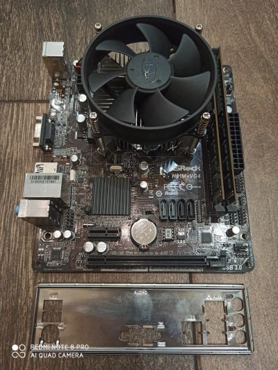 Лот: 15460680. Фото: 1. Комплект LGA 1150 мат.плата ASRock... Материнские платы