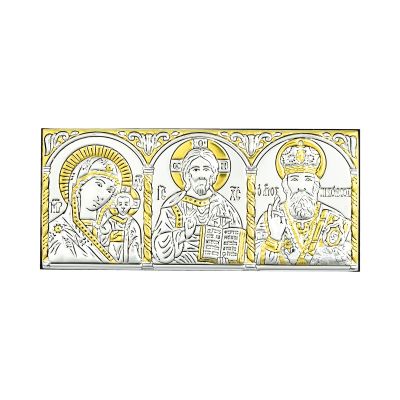 Лот: 23846000. Фото: 1. Икона триптих Казанская Божья... Другое (ювелирные изделия, бижутерия, часы)