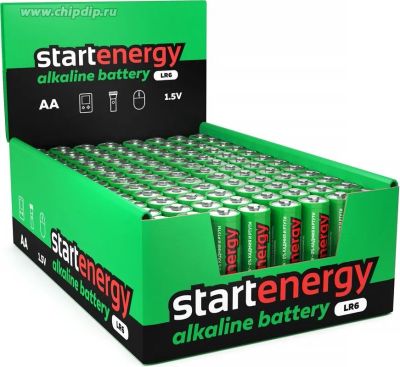 Лот: 22142323. Фото: 1. START ENERGY LR6 (4шринк) уп/кор... Батарейки, аккумуляторы, элементы питания