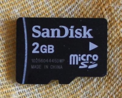 Лот: 1156068. Фото: 1. Карта памяти MicroSD SanDisk 2Gb. Карты памяти