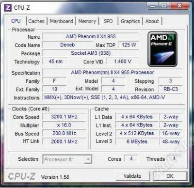 Лот: 1140535. Фото: 1. Phenom II 955. Процессоры