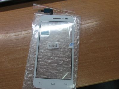 Лот: 10569926. Фото: 1. Тачскрин Alcatel OT-5042D Белый. Дисплеи, дисплейные модули, тачскрины